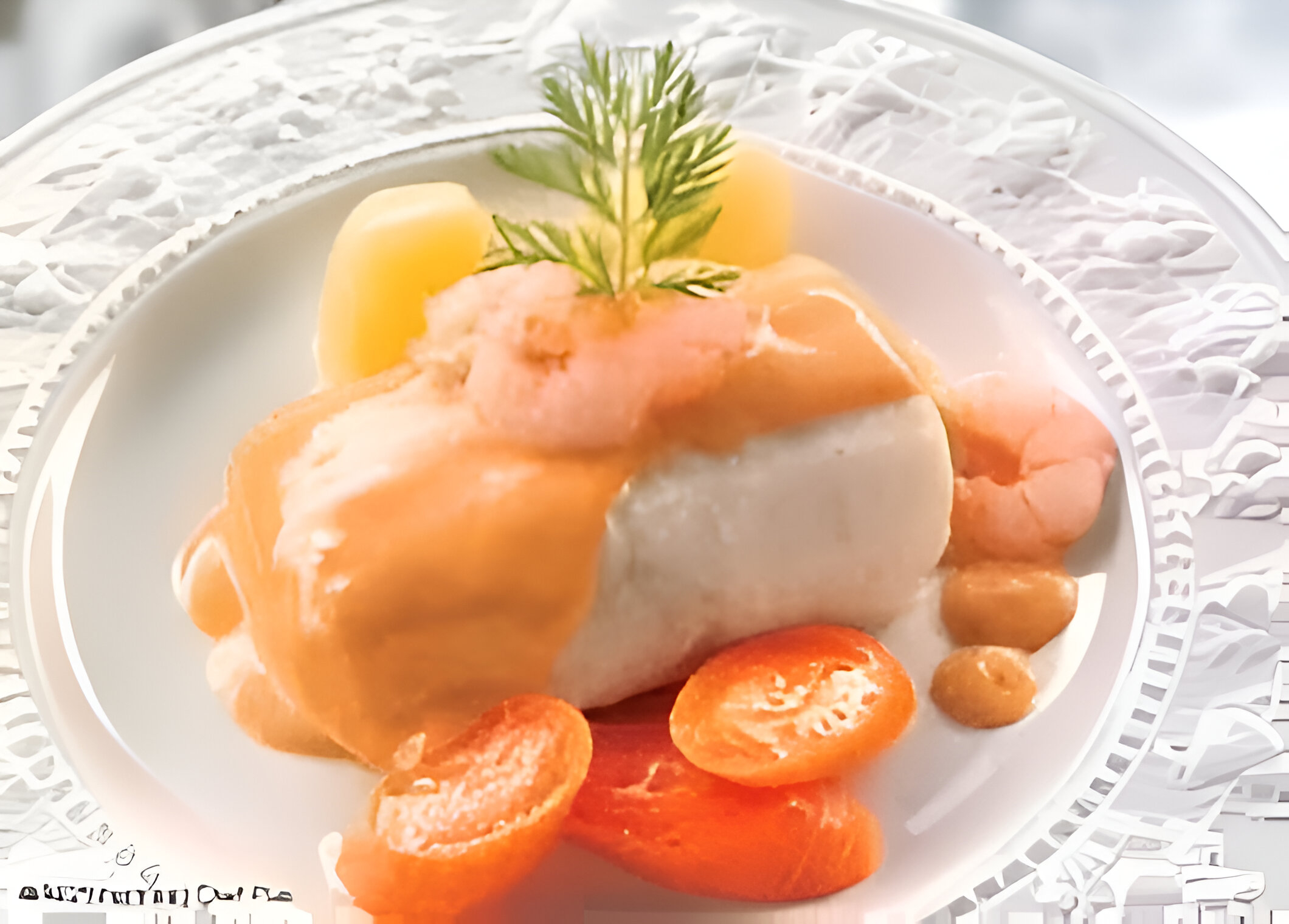 Merluza con salsa de mariscos